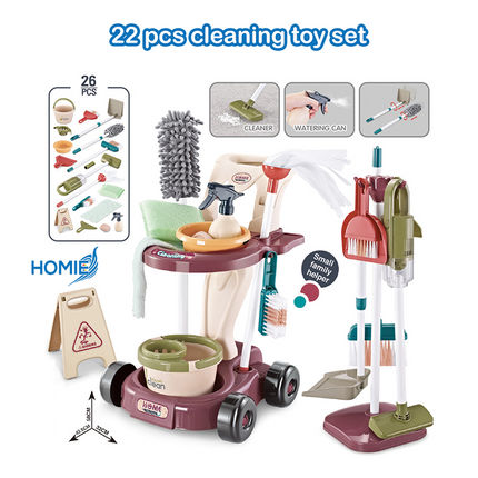 Housekeeping Cart Cleaning Toy Set
