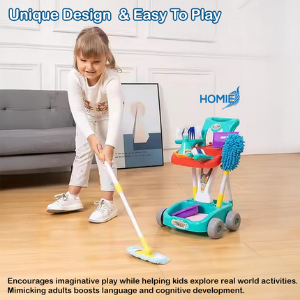 Housekeeping Cart Cleaning Toy Set