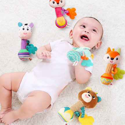 Sozzy Stuffed Animal Hand Grip Baby Toys Shaker Rattle Toy