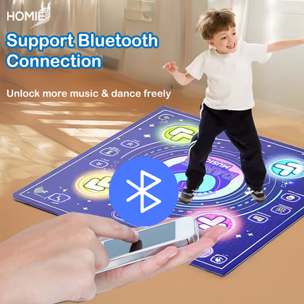 Bluetooth Light-Up Music Dance Foldable Mat (Single / Double Dancer Player) Step jump Piano Drum Mode