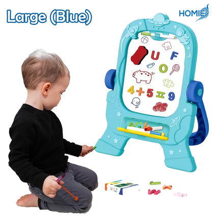 Double-Faced Drawing Board (2in1 Study Art Painting)2 Sides Chalkboard and Magnetic Whiteboard