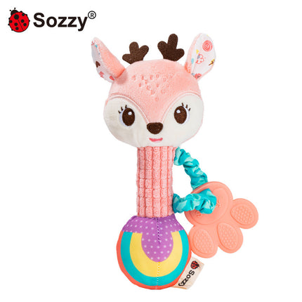 Sozzy Stuffed Animal Hand Grip Baby Toys Shaker Rattle Toy