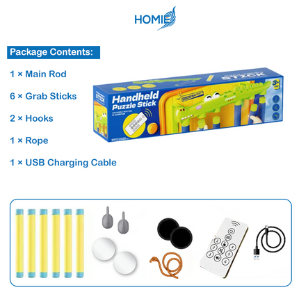 HOMIE Falling Sticks Quickly Catching Game (Remote Control with Mute Function) Handled Playful Stick