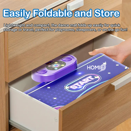 Bluetooth Light-Up Music Dance Foldable Mat (Single / Double Dancer Player) Step jump Piano Drum Mode