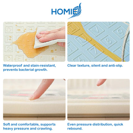 Foldable or Roll XPE Baby Play Mat / Double Side Crawling Sleeping Large Waterproof Playmat