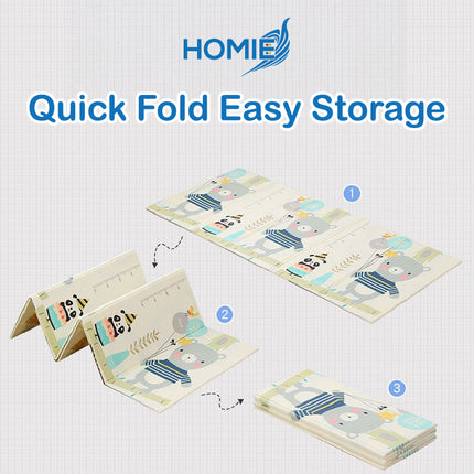 Foldable or Roll XPE Baby Play Mat / Double Side Crawling Sleeping Large Waterproof Playmat