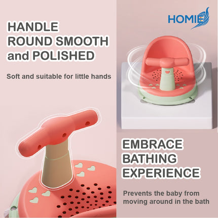 Baby Bath Seat/Soft Silicone Shower Chair