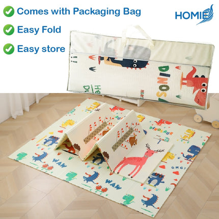 Foldable or Roll XPE Baby Play Mat / Double Side Crawling Sleeping Large Waterproof Playmat