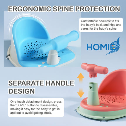 Baby Bath Seat/Soft Silicone Shower Chair