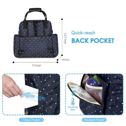 Diaper Bag Mummy & Daddy Backpack / Baby Stroller Bag Waterproof Bag