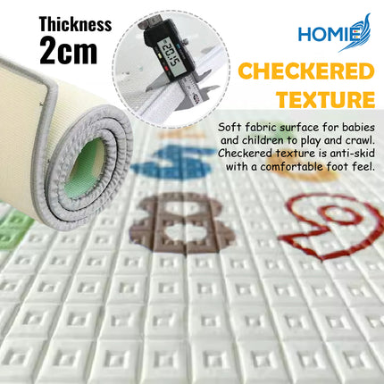 Foldable or Roll XPE Baby Play Mat / Double Side Crawling Sleeping Large Waterproof Playmat