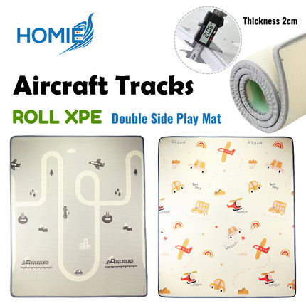 Foldable or Roll XPE Baby Play Mat / Double Side Crawling Sleeping Large Waterproof Playmat