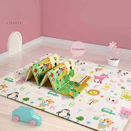 Foldable or Roll XPE Baby Play Mat / Double Side Crawling Sleeping Large Waterproof Playmat