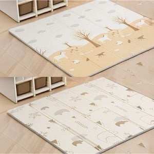 Foldable or Roll XPE Baby Play Mat / Double Side Crawling Sleeping Large Waterproof Playmat