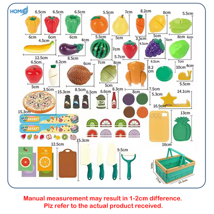 DIY Fun Fruit & Vegetable Basket Set (32pcs)