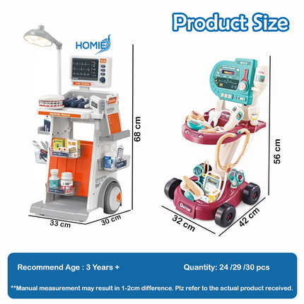 HOMIE Doctor & Nurse Hospital Role Play Toy Set
