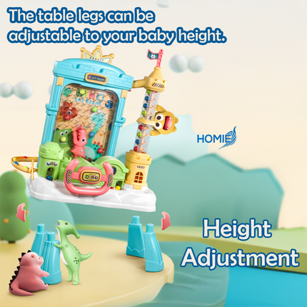 HOMIE Dino Castle Ball Catcher / Electric Castles Pinball Machine Desktop Game Parent-Child Interact