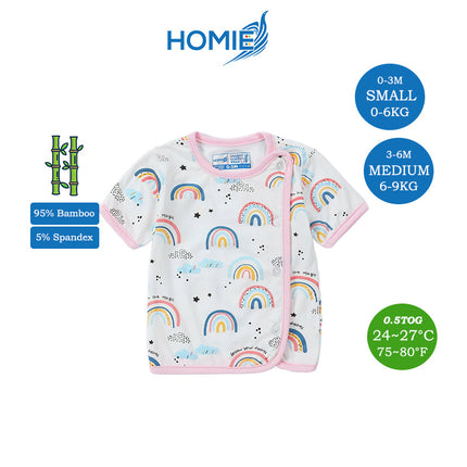 Homie Newborn Bamboo Snap Side Tee Shirt