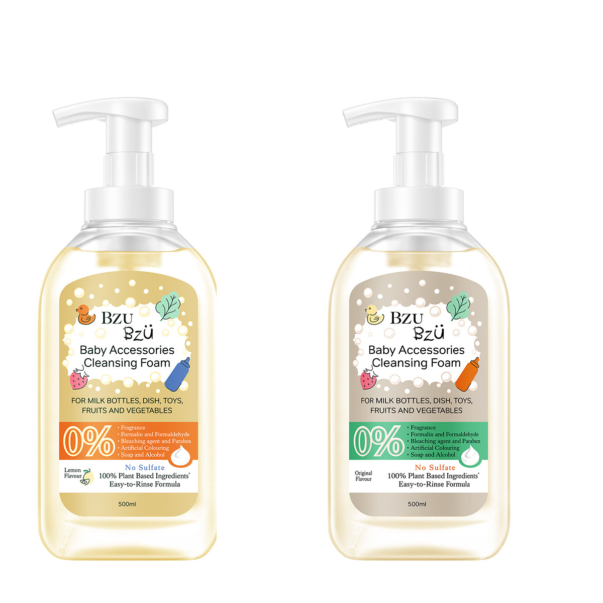 BZU BZU Baby Bottle Cleanser | Liquid Cleanser for Toys & Accessories, Fruits & Vegetables