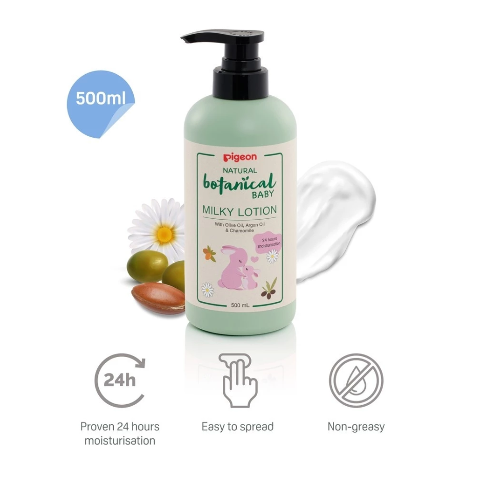 Pigeon Natural Botanical Baby Milky Lotion 500ml