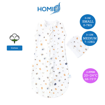 HOMIE Transitional Baby bamboo swaddle / Transitional Swaddle / Baby Swaddle and Sleeping Bag / Swaddle Bamboo / Swaddle Rap / New Born Swaddle Zip /