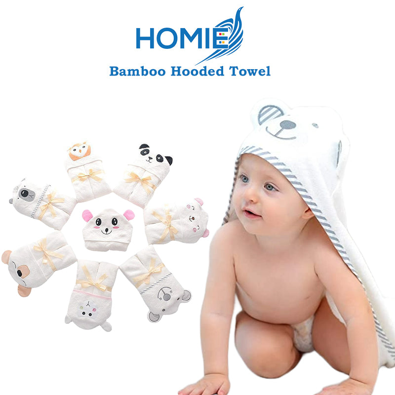 [🏅Bamboo Hooded Towel] Baby Towel / Kids Towel / Bath Towel / Beach Towel / Soft Towel /