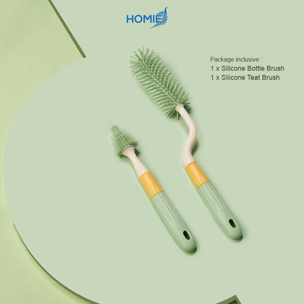 360° Silicone Baby Bottle Cleaning Brush (3in1)