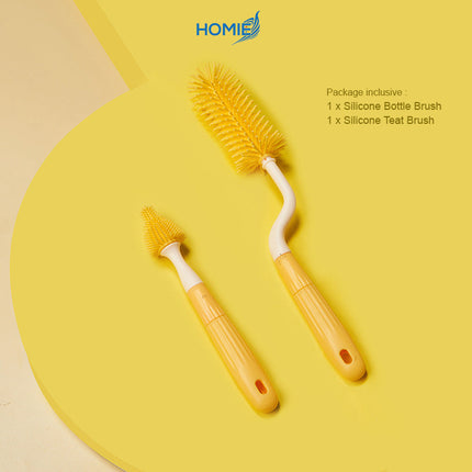 360° Silicone Baby Bottle Cleaning Brush (3in1)