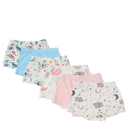 HOMIE 3 Pcs Set Soft Bamboo Underwear / Cute Boy Boxer Shorts Set
