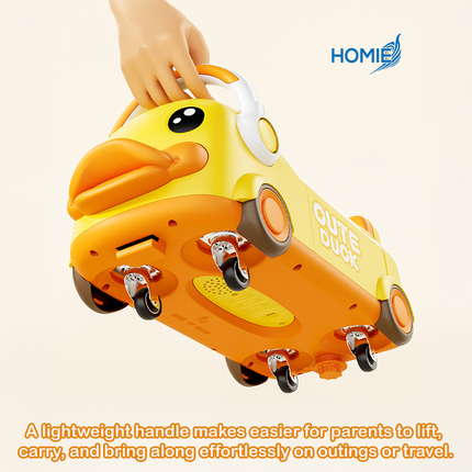 Yellow Duck Ride Music Slide Car (1 to 3 years old)
