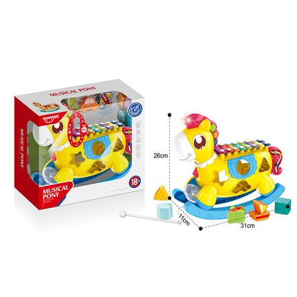 5 in 1 Musical Light Xylo Piano Rocking Trojan Horse