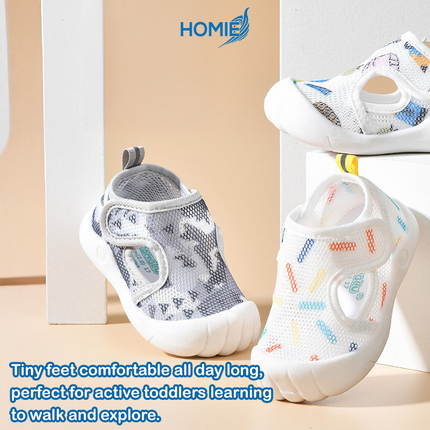 Baby Anti-Kick Soft Mesh Shoes (1 to 3.5 Years Old)