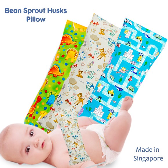 【Pillow-Case】Pillow Case Only/Baby Organic Bean Sprout Husk Pillow Case /100% handmade in Singapore