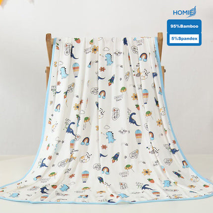 HOMIE Cozy Baby Bamboo Rayon Swaddling Blanket (size120x120cm)