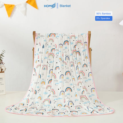 HOMIE Cozy Baby Bamboo Rayon Swaddling Blanket (size120x120cm)