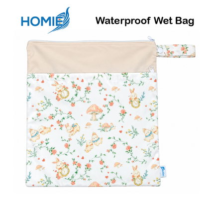 HOMIE Wet Bag diaper bag nappy bag waterproof (30x36cm) Double zip
