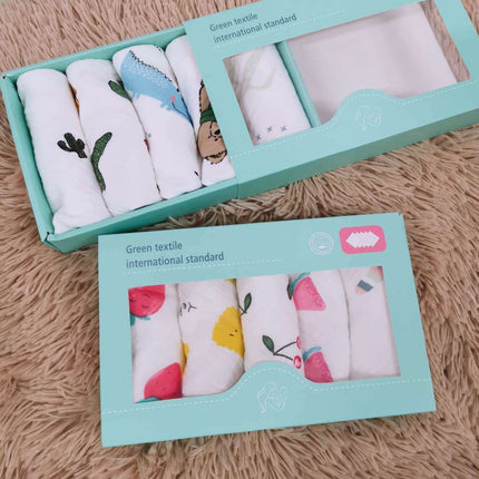 【5pcs】Face Towel Box Set (Random Design)