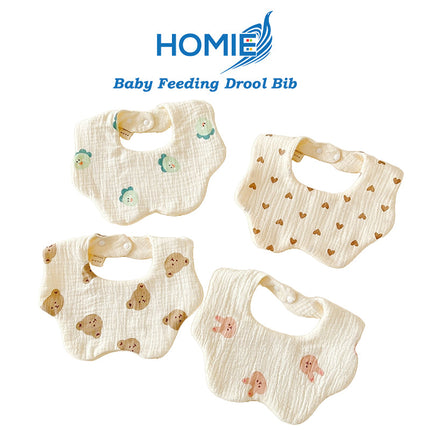 Cotton Gauze Baby Bandana Bibs – Drool & Food Catcher