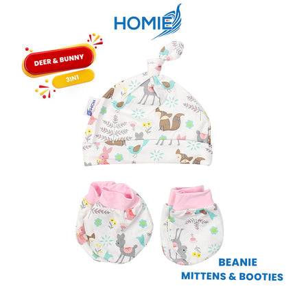 3in1 Bamboo Hats, Mittens and Socks