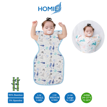 Button Bamboo Swaddle (6 to 12 months) ONLY