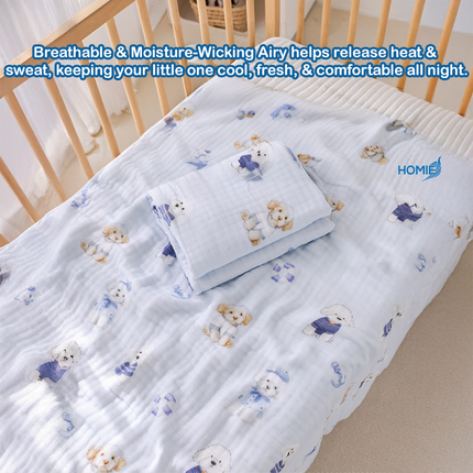 6-Layer Cotton Gauze Blanket (110x105cm)
