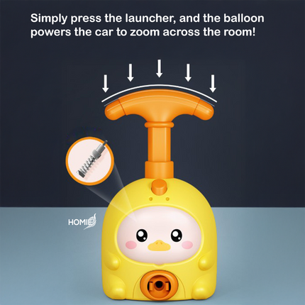 Hand Pressed Balloon Launcher Car Toy