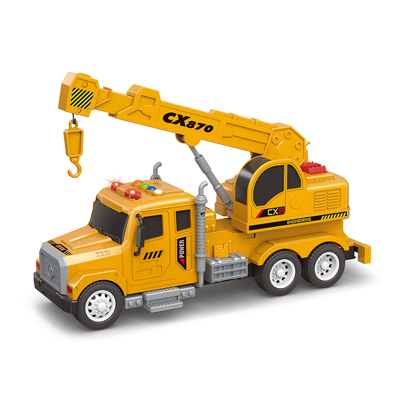 Friction Powered Crane Truck Electric Toy Trucks for Toddlers