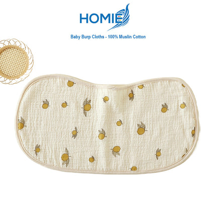 Baby Burp Cloths - 100% Muslin Cotton