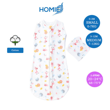 HOMIE Transitional Baby bamboo swaddle / Transitional Swaddle / Baby Swaddle and Sleeping Bag / Swaddle Bamboo / Swaddle Rap / New Born Swaddle Zip /
