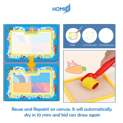 Magic Doodle Mat – Reusable Water Canvas (3 Years+)