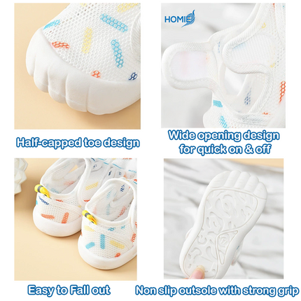 Baby Anti-Kick Soft Mesh Shoes (1 to 3.5 Years Old)