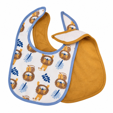 【RANDOM Design】2pcs Bibs & 2pcs Burp Cloth