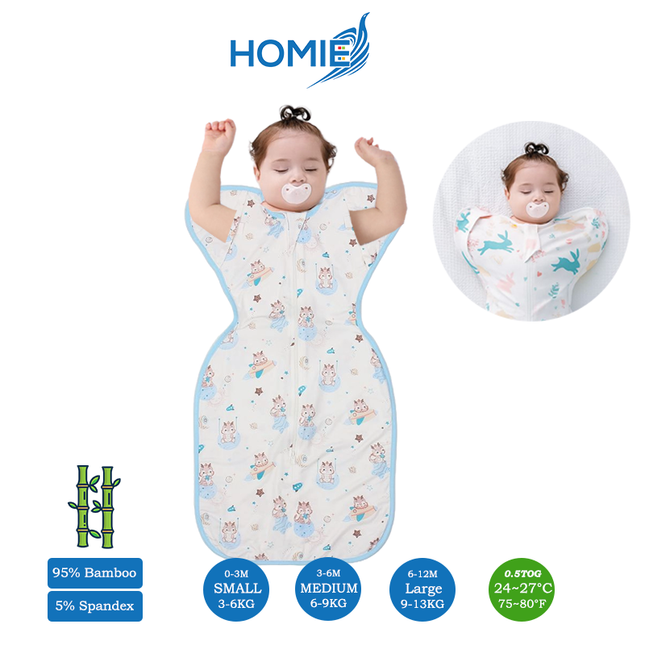 Button Bamboo Swaddle (6 to 12 months) ONLY