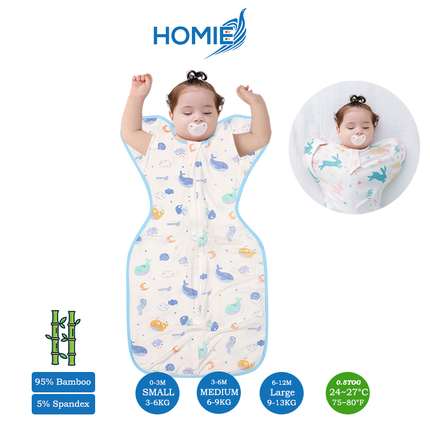Button Bamboo Swaddle (6 to 12 months) ONLY